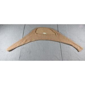 Gretchen Comly Sweater Cropped Brown M Metallic Hand Knit Bolero Salt Shrug